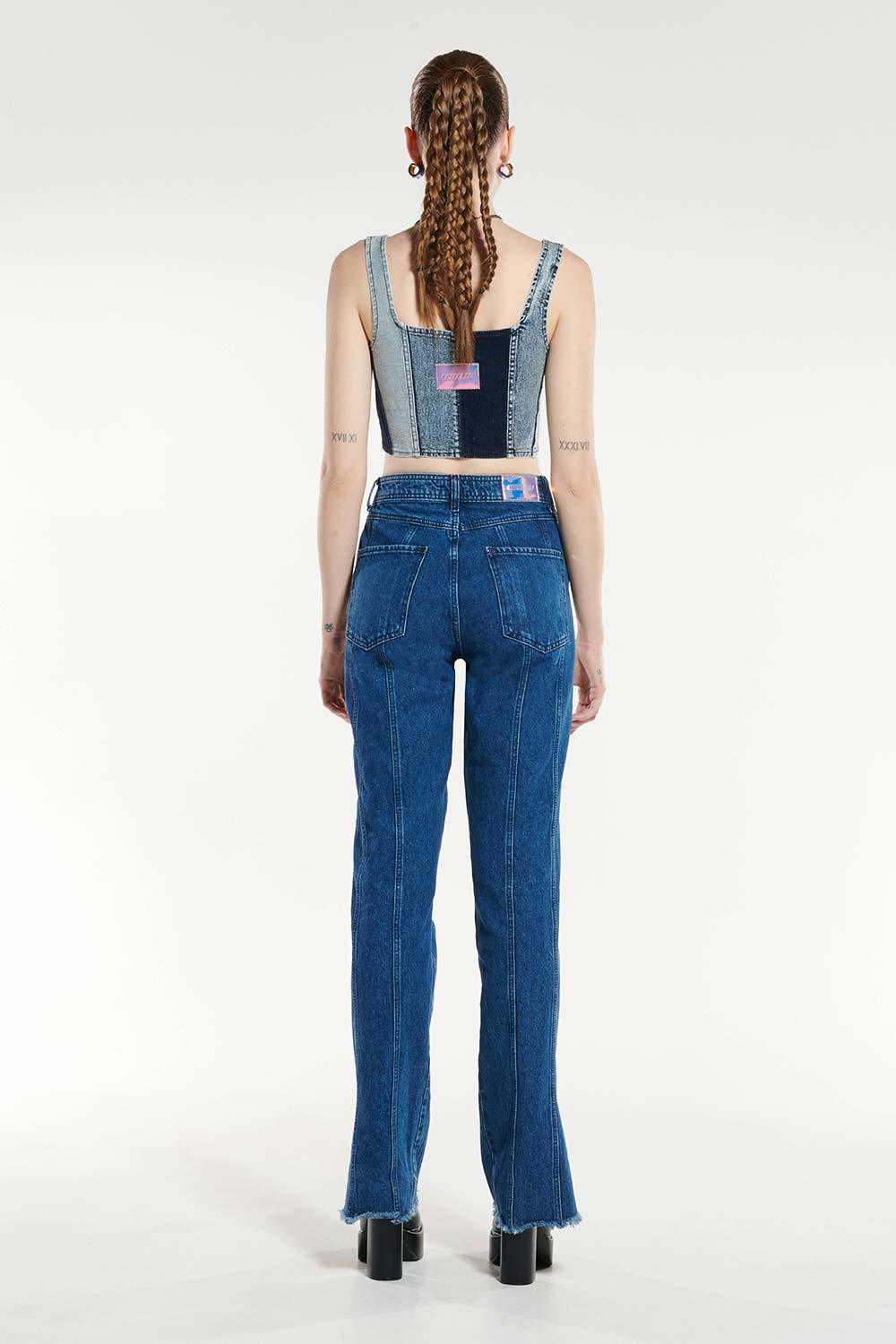 Certain-Brooklyn Jean Light Navy Wash-Kot Pantolon-7-fleurdirect.live