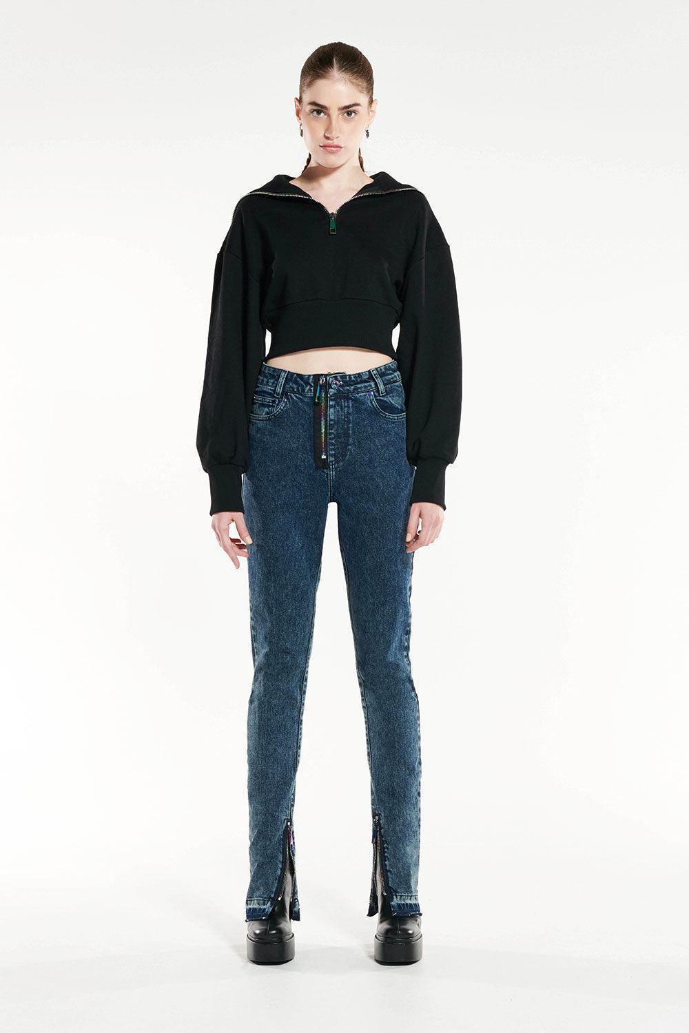 Certain-Chelsea Jean Dark Navy Wash-Kot Pantolon-1-fleurdirect.live