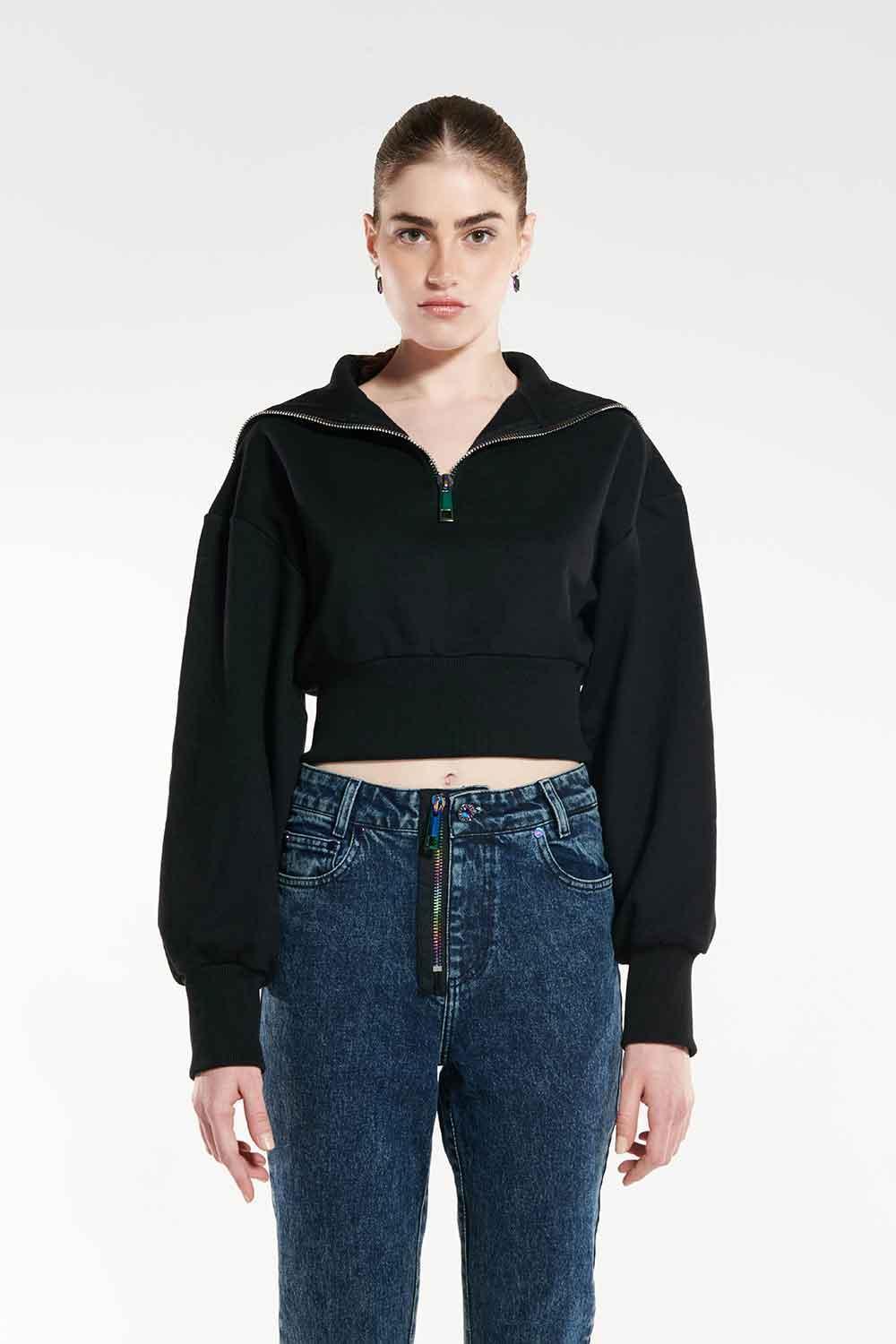 Certain-Zip Sweatshırt-Sweatshirts & Hoodies-1-fleurdirect.live