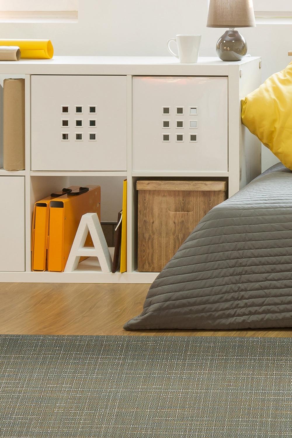 Dinnerdesign-Chroma Olive Vinil Dokuma Halı 132x200 cm-Halı-3-fleurdirect.live