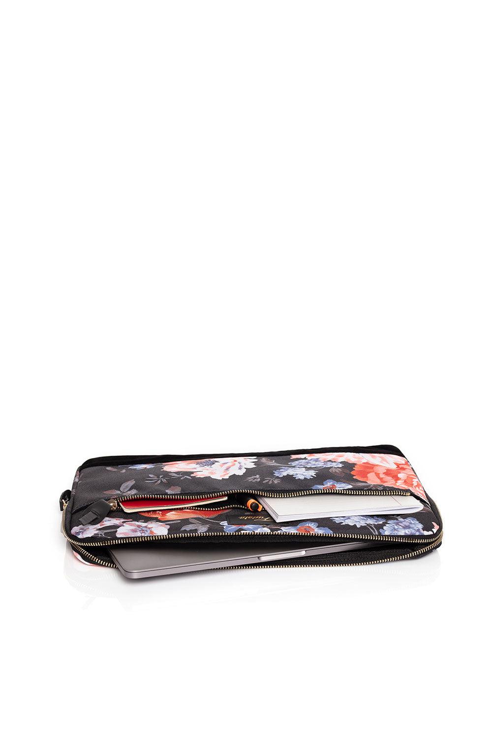 Fudela-Fudela 13-14 Inch Black Roses Macbook- Laptop Bag-Laptop Çantası-3-fleurdirect.live