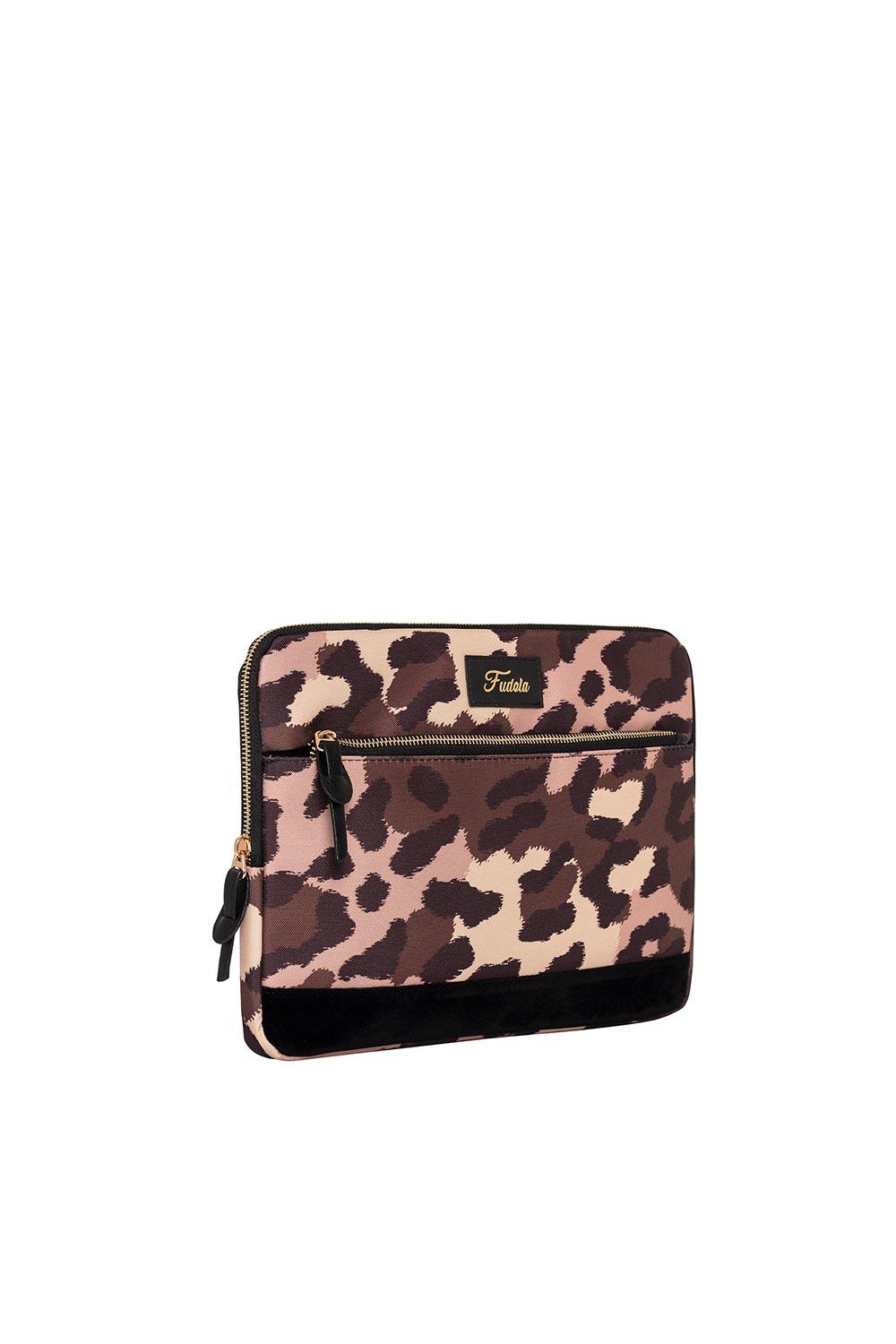 Fudela-Fudela 13-14 Inch Brown Dyes Macbook- Laptop Bag-Laptop Çantası-2-fleurdirect.live