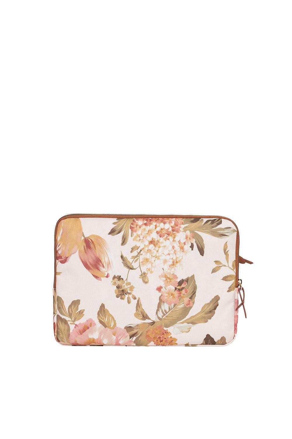 Fudela-Fudela 13-14 Inch Cream Roses Macbook- Laptop Bag-Laptop Çantası-4-fleurdirect.live