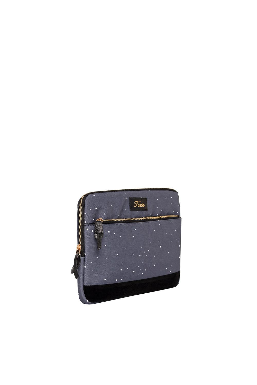 Fudela-Fudela 13-14 Inch Dark Blue Paints Macbook- Laptop Bag-Laptop Çantası-2-fleurdirect.live