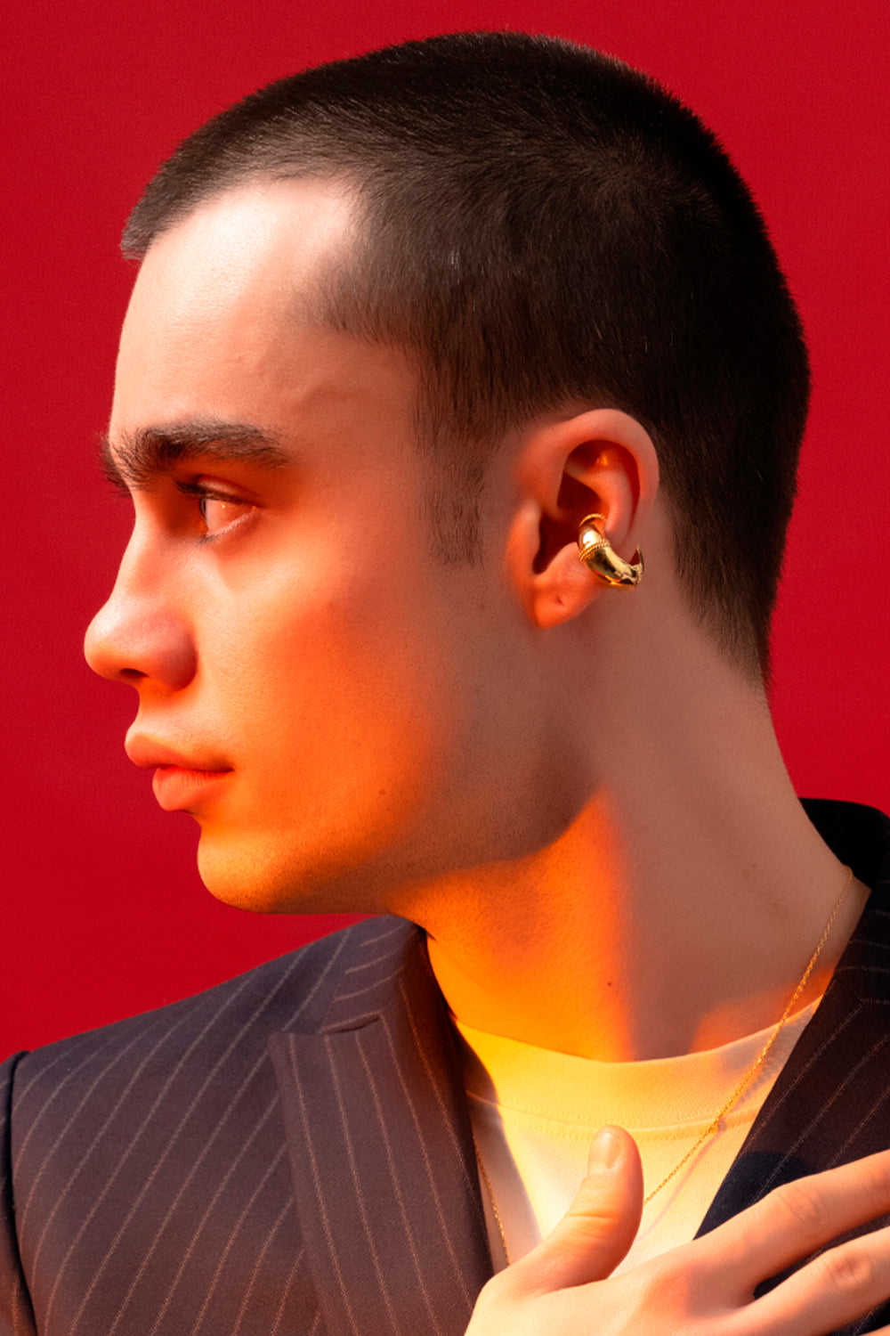 Gal İstanbul-Roma Earcuff Gold-Küpe-3-fleurdirect.live