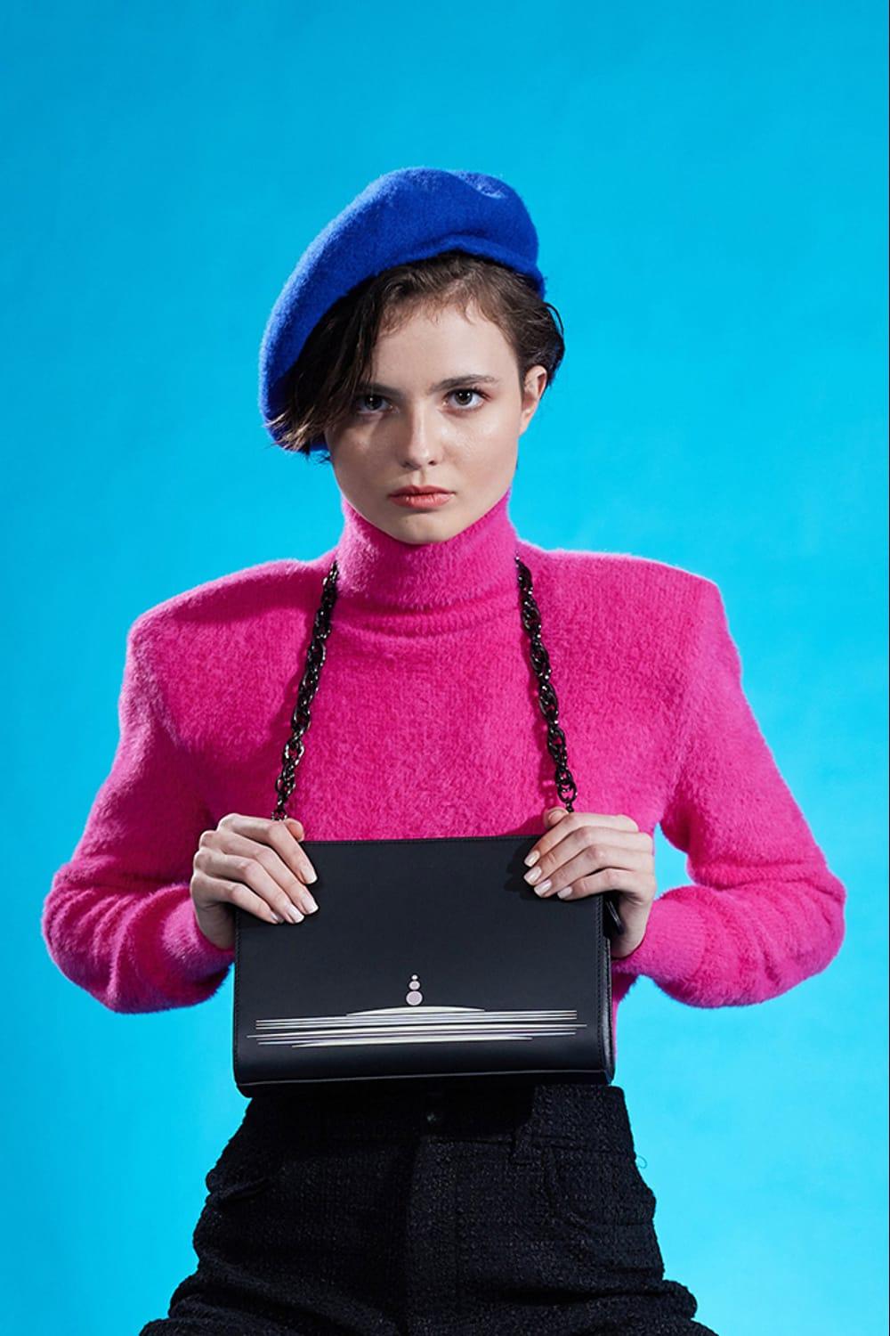Geomi-Sunset Clutch - Siyah-Clutch-1-fleurdirect.live