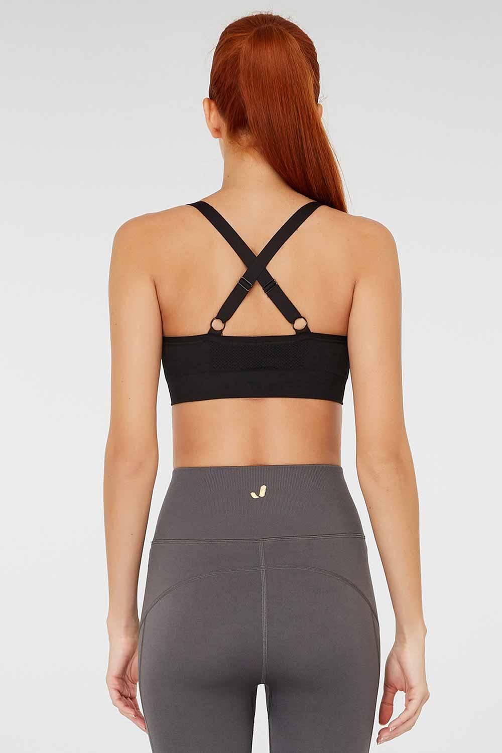 Jerf-Bauru Siyah Büstiyer-Activewear-5-fleurdirect.live
