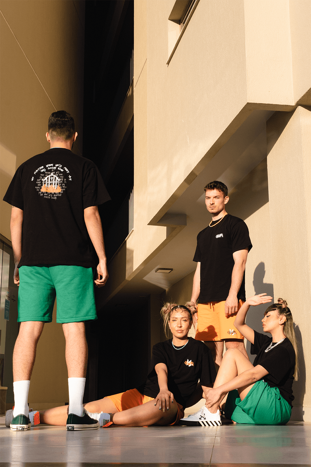 Kahshan-T-shirt Signature Basic Siyah-T-Shirts-5-fleurdirect.live