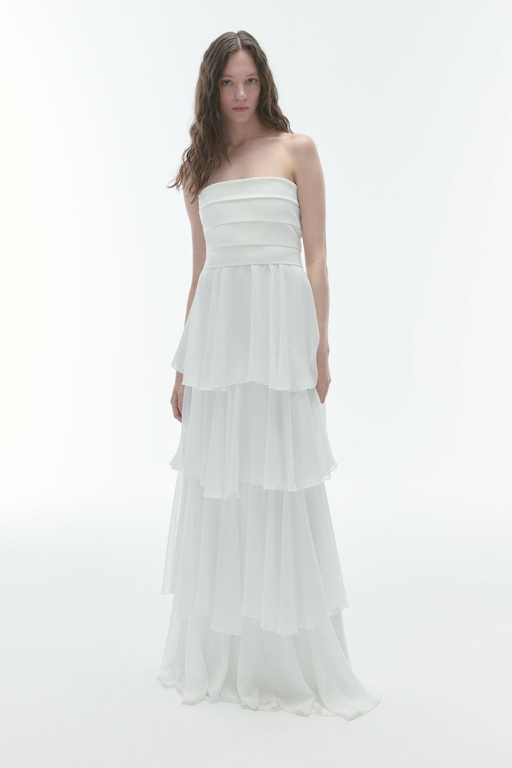 Karrla-Lea Maxi Dress With Ruffles-Elbise-1-fleurdirect.live