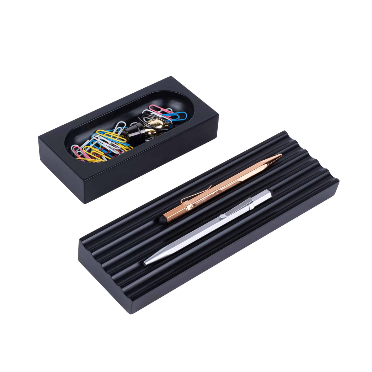 Kayigo-Siyah Woody İkili Set-Masaüstü Organizer-5-fleurdirect.live