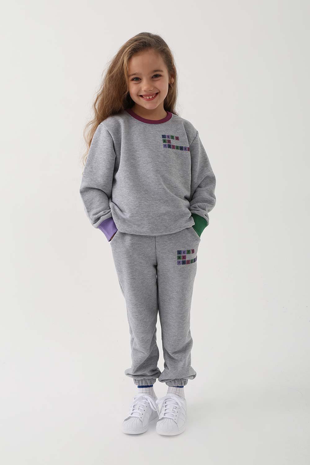 Let's Be Friends-Sweatshirt - Gri Melanj-Sweatshirts & Hoodies-1-fleurdirect.live