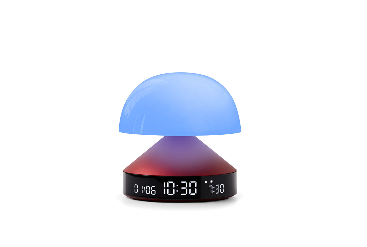 Lexon-Mina Sunrise Koyu Kırmızı Alarm Saatli Gün Işığı Simulatörü & Aydınlatma-Masa Lambası-4-fleurdirect.live