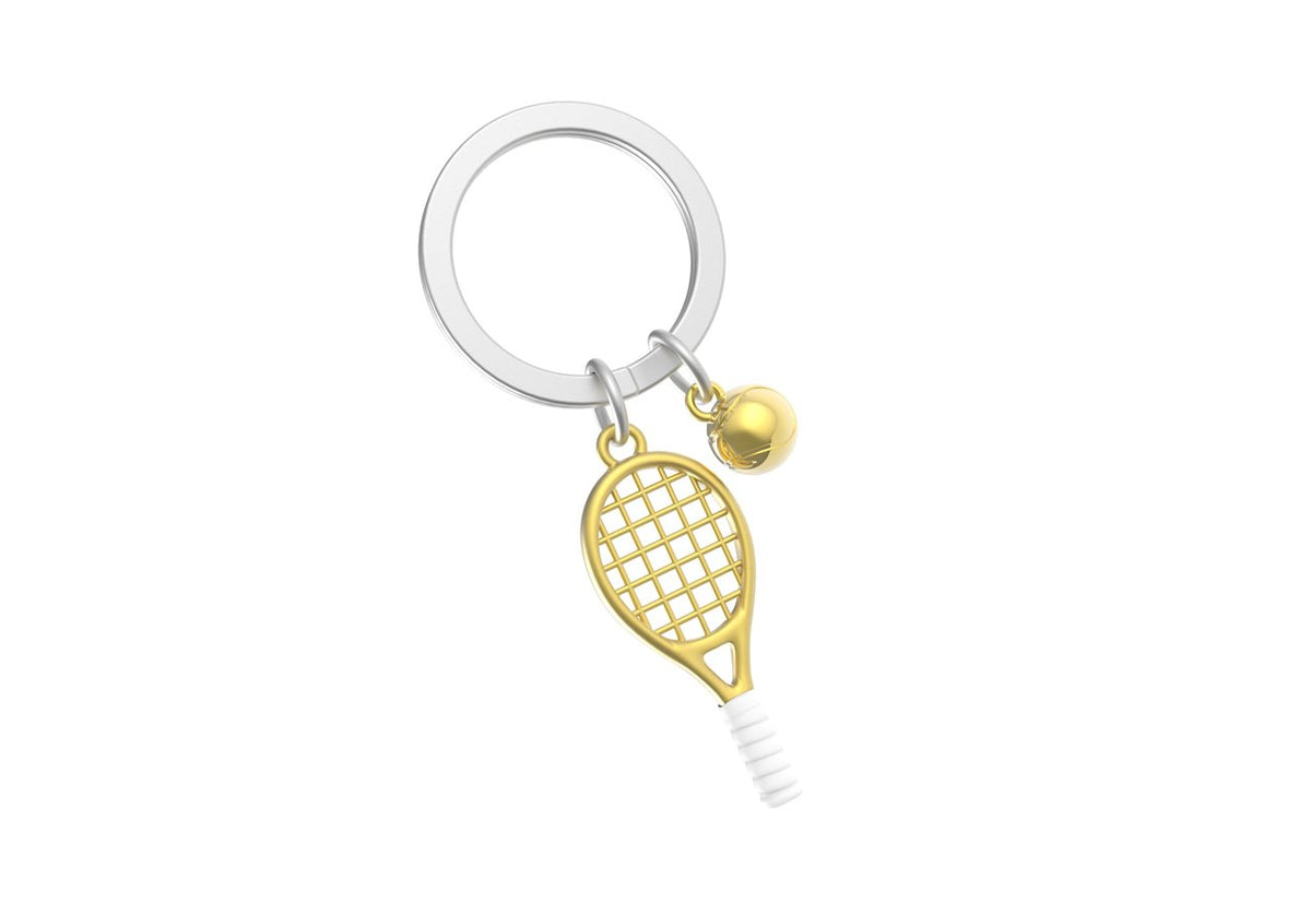 Metalmorphose-Tenis Raketi Anahtarlık Gold-Anahtarlık-4-fleurdirect.live