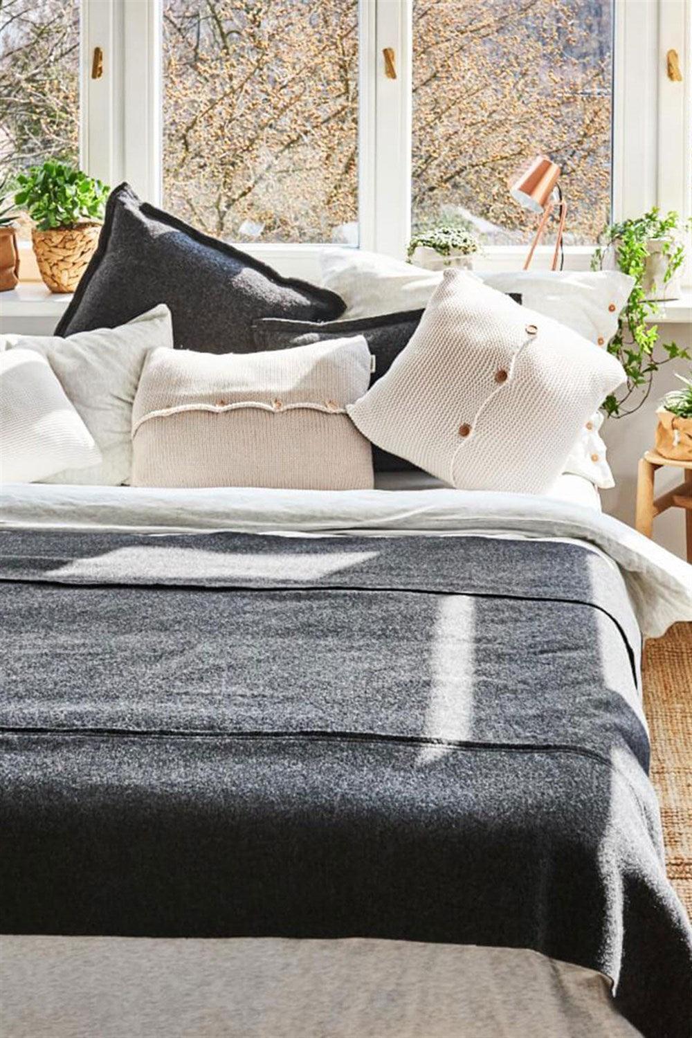 Moyha-Comfort Antrasit Yatak Örtüsü (120 x 240)-Yatak Örtüsü-4-fleurdirect.live