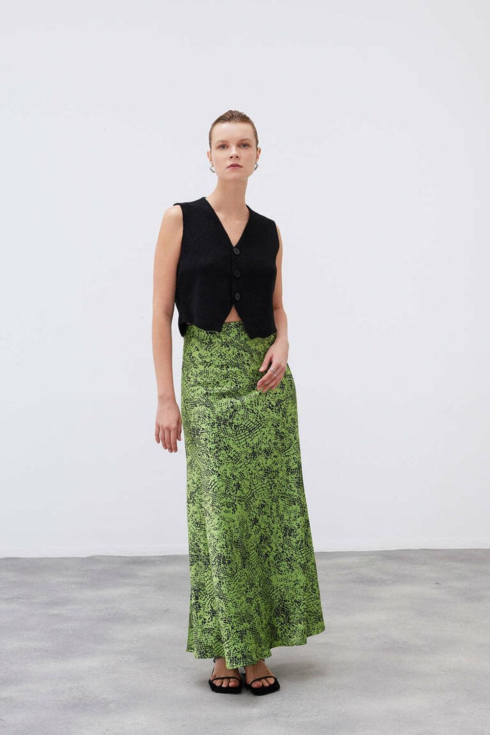 Mozto-Larissa Maxi Satin Skirt-Etek-2-fleurdirect.live