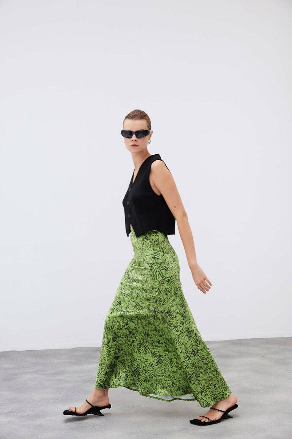 Mozto-Larissa Maxi Satin Skirt-Etek-3-fleurdirect.live