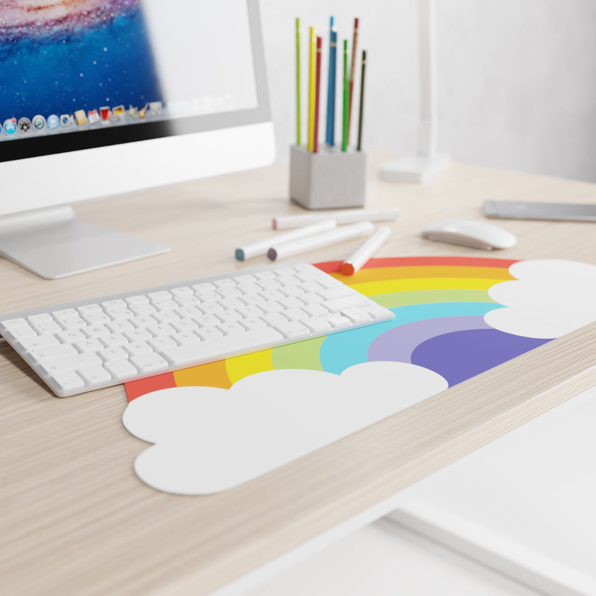 Mustard-Mustard Rainbow Mousepad-Mouse Pad-3-fleurdirect.live