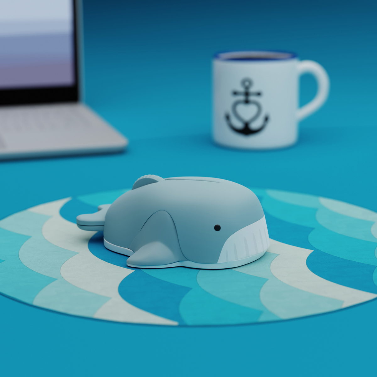 Mustard-Mustard Whale Kablosuz Mouse-Mouse-1-fleurdirect.live