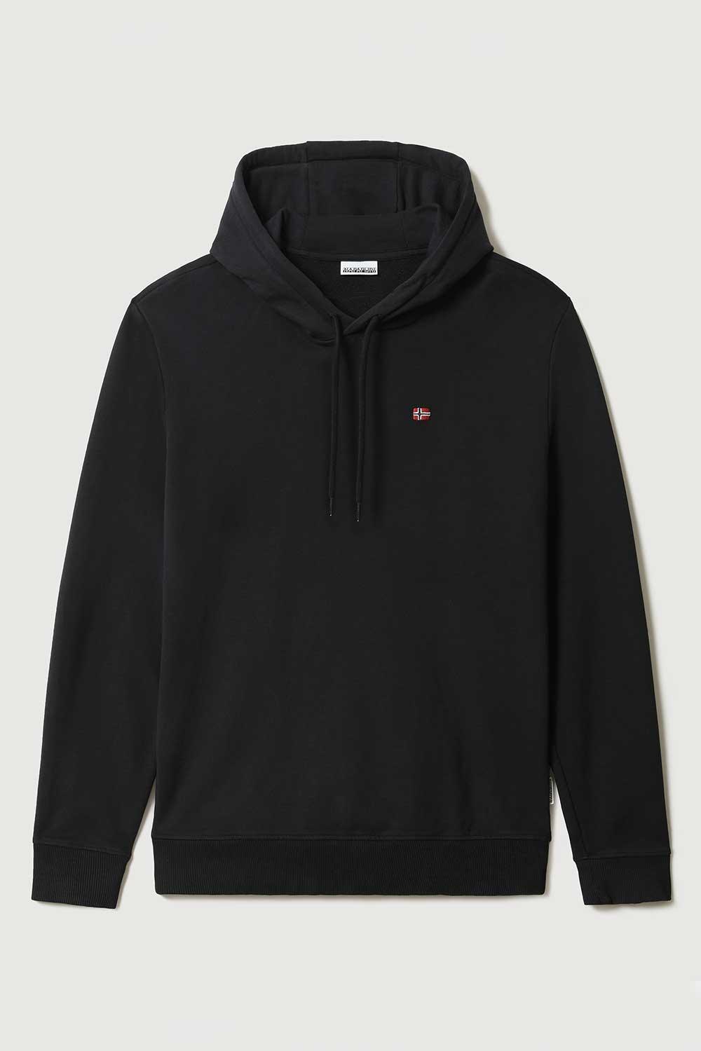 Napapijri-Balis Hood Black 041-Sweatshirts & Hoodies-6-fleurdirect.live