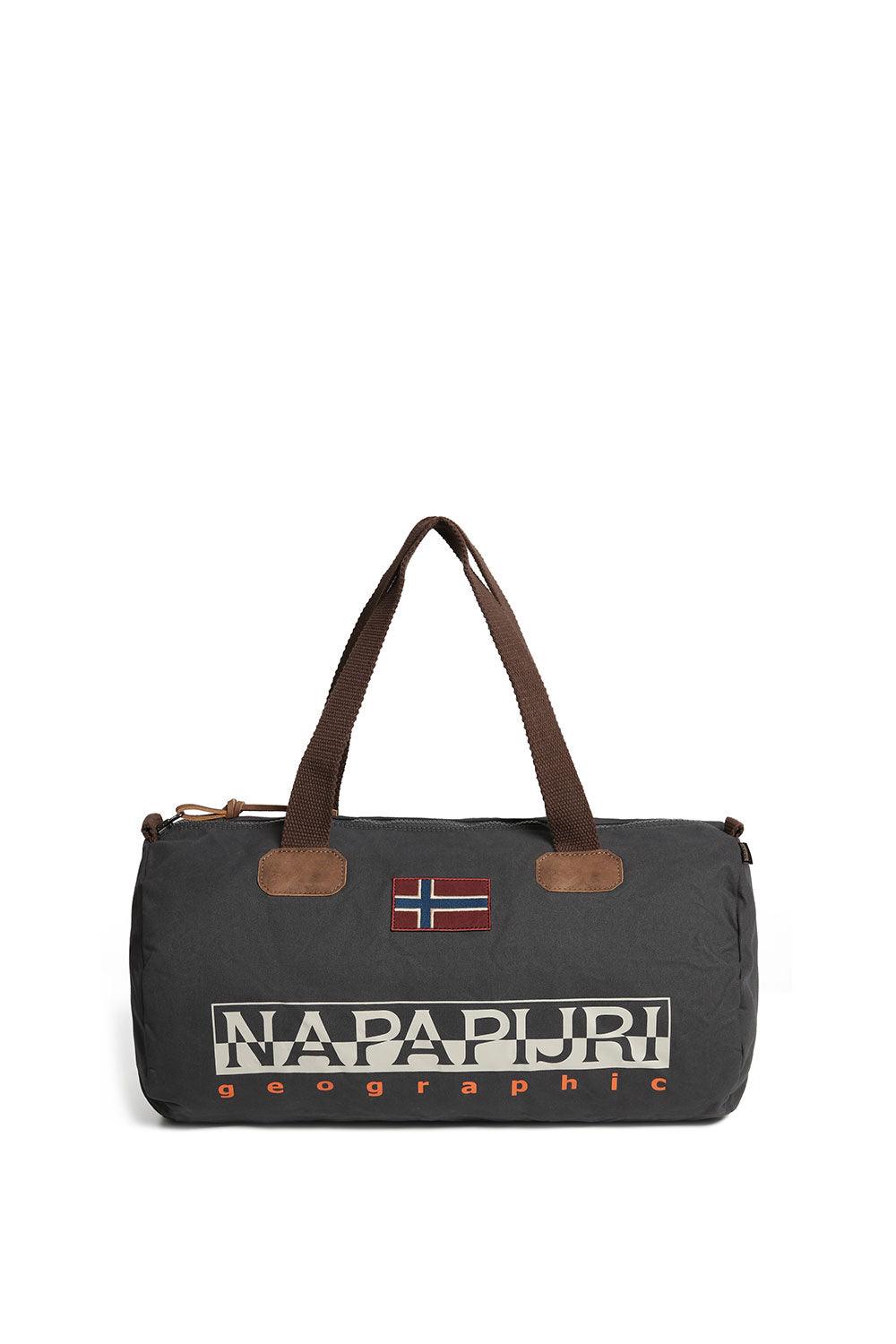 Napapijri-Bering Small 3 Dark Grey Solid-Bavul & Seyahat Çantası-1-fleurdirect.live