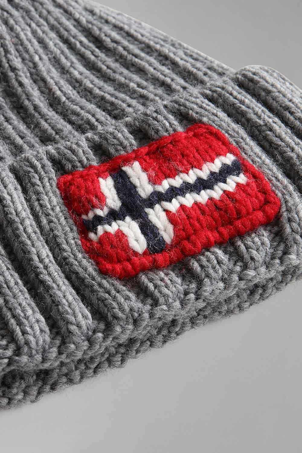 Napapijri-Semiury 5 Grey Melange-Bere-5-fleurdirect.live