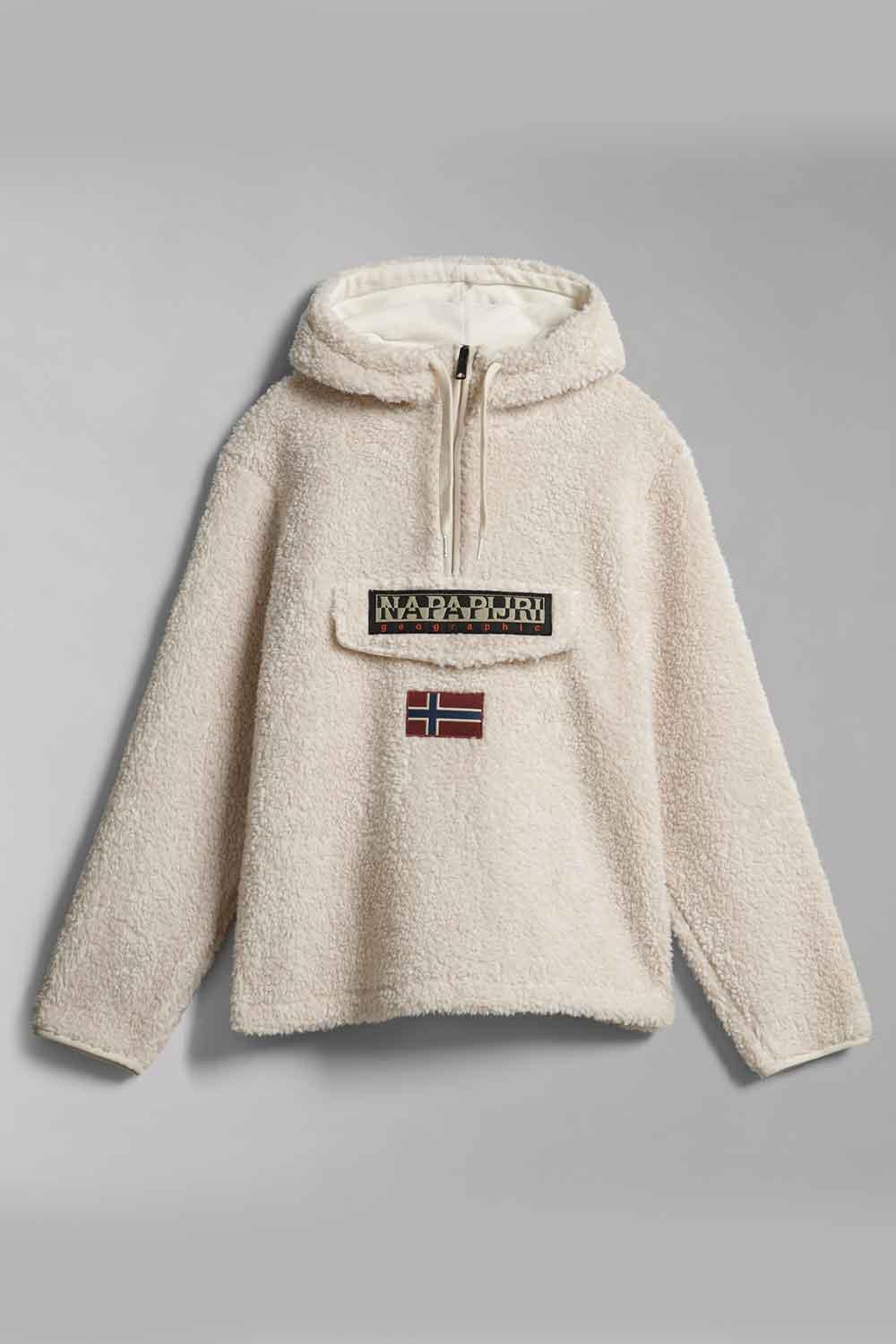 Napapijri-T-Burgee HZH Whitecap Gray-Sweatshirts & Hoodies-6-fleurdirect.live