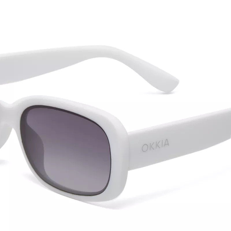 Okkia-Okkia Chiara Unisex Beyaz Güneş Gözlüğü Siyah Gradyan-Güneş Gözlüğü-5-fleurdirect.live