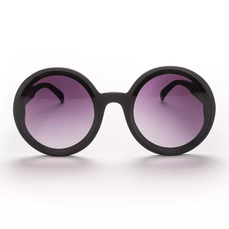 Okkia-Okkia Monica Unisex Büyük Yuvarlak Güneş Gözlüğü Siyah-Güneş Gözlüğü-4-fleurdirect.live