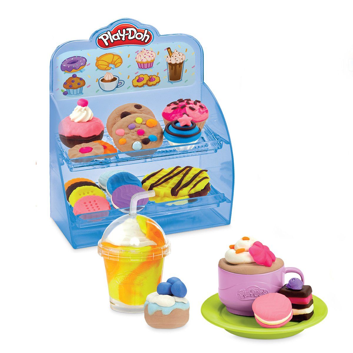 Play Doh-Süper Renkli Kafe Oyun Seti-Oyun Hamurları ve Setleri-4-fleurdirect.live