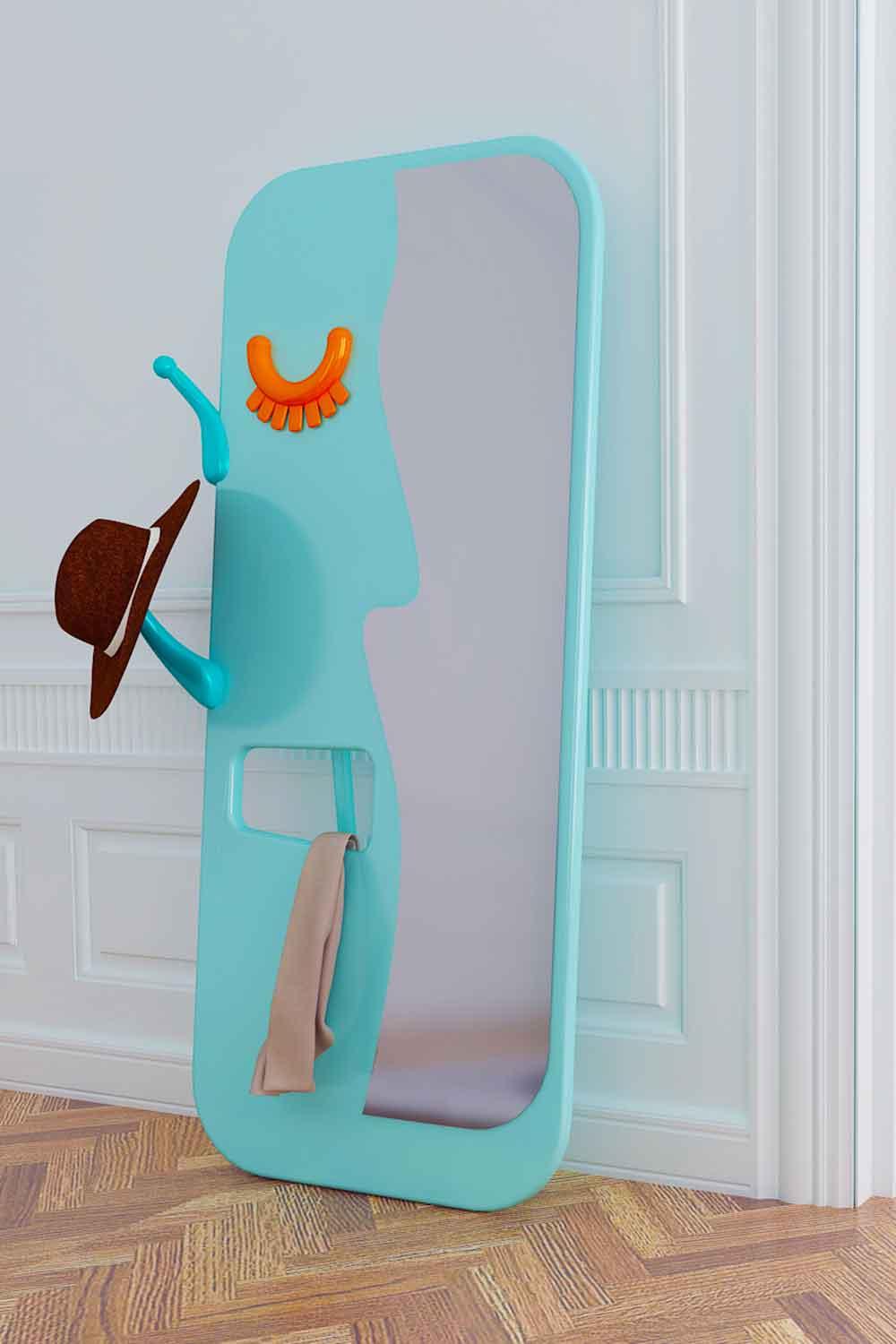 Sodd Design-Face to Face L Turkuaz-Ayna-2-fleurdirect.live