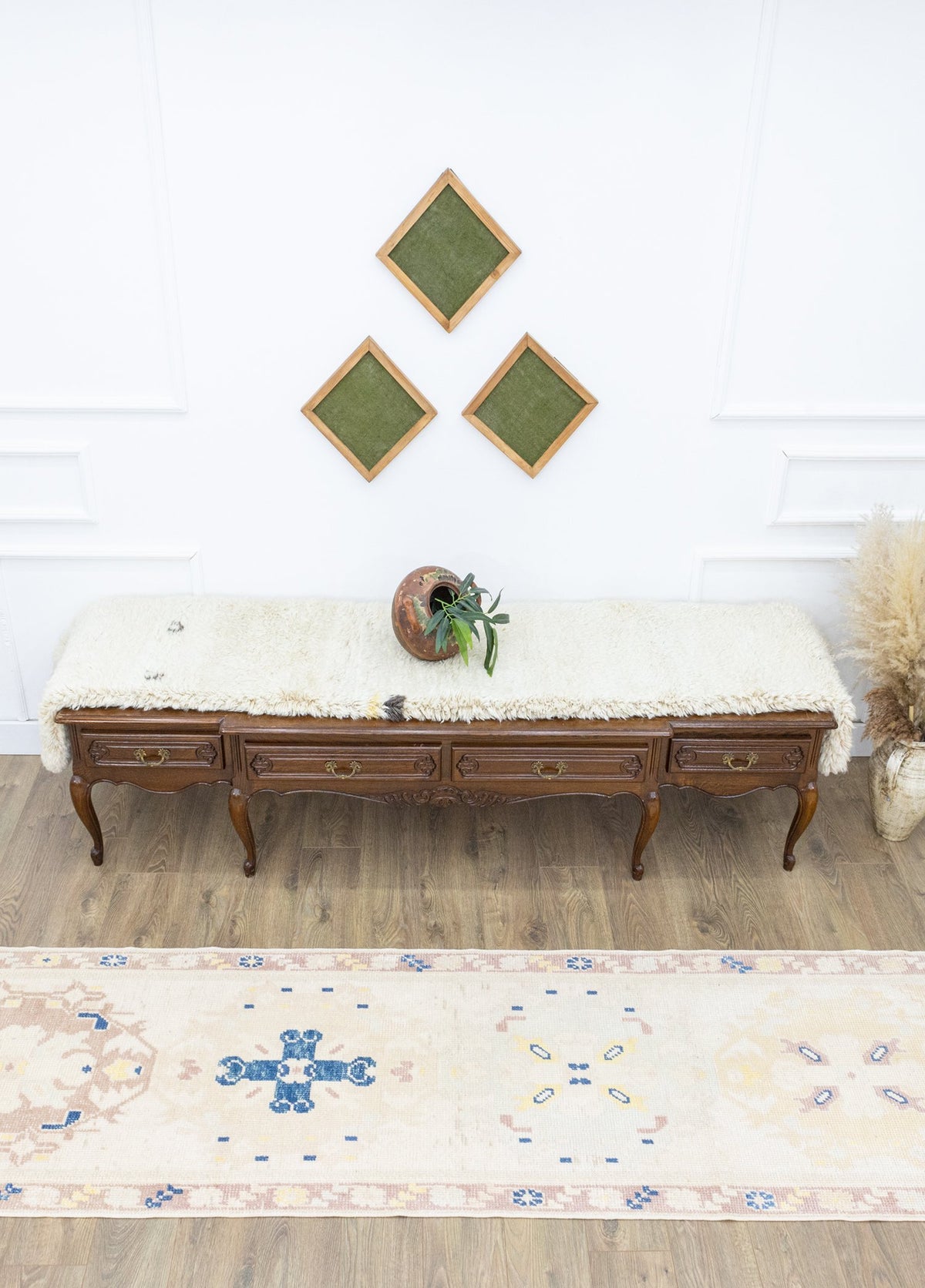 Soho Antiq-Karas Oriental Desenli El Dokuma Yün Halı 79x360 Xm-Halı-2-fleurdirect.live