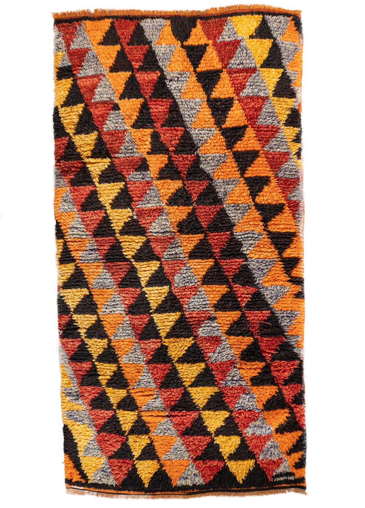 Soho Antiq-Olivia Geometrik Desenli El Dokuma Yün Halı 127x253 Cm-Halı-1-fleurdirect.live