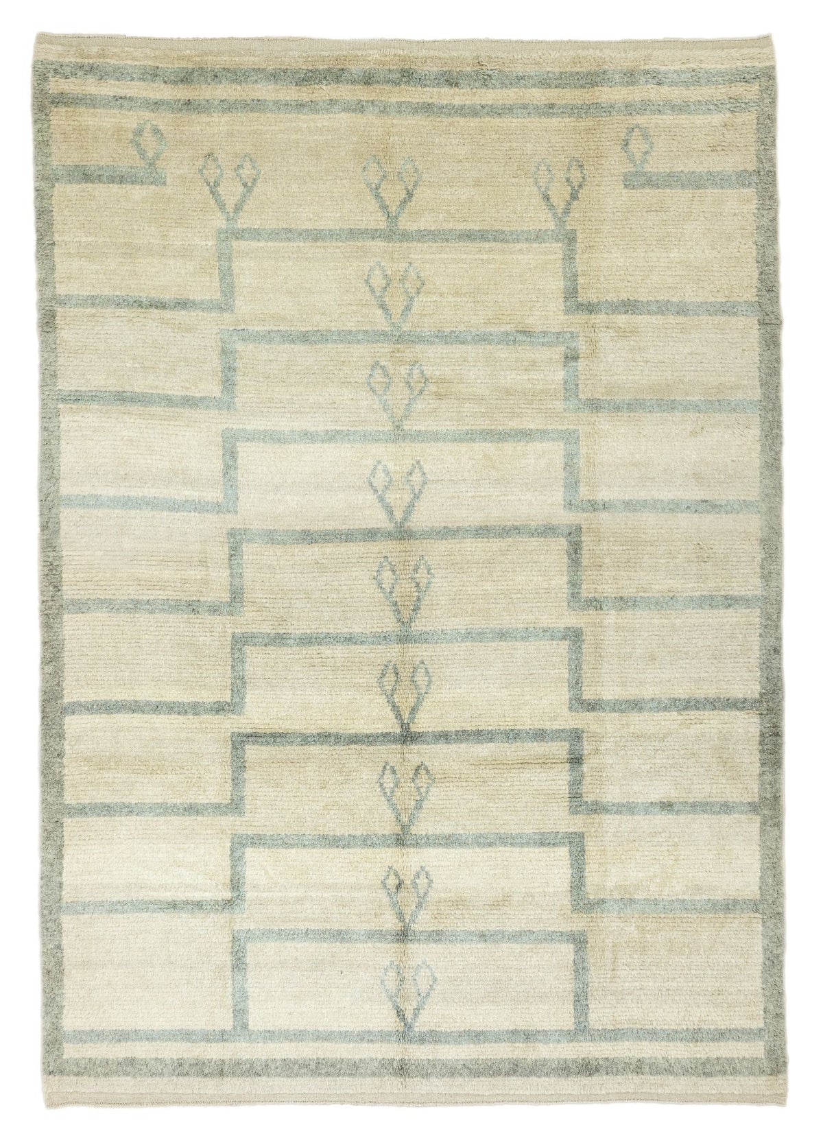 Soho Antiq-Vales İlkel Desenli Yün Shaggy Halı 300x420 Cm-Halı-1-fleurdirect.live