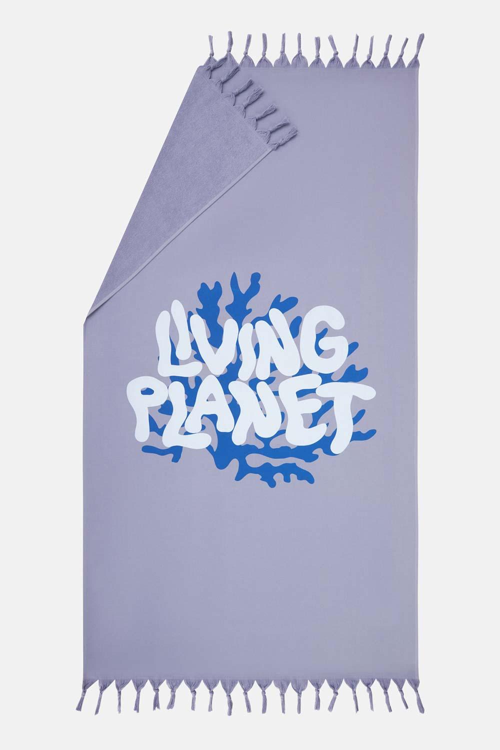 WWF Market-Living Planet Havlu Peştamal - Mavi-Plaj Havlusu-2-fleurdirect.live