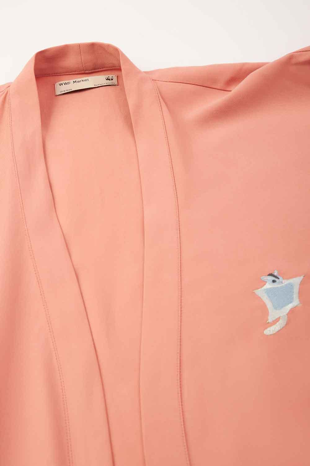 WWF Market-Sugar Glider Kısa Kollu TENCEL™ Kimono - Pembe-Kimono-4-fleurdirect.live