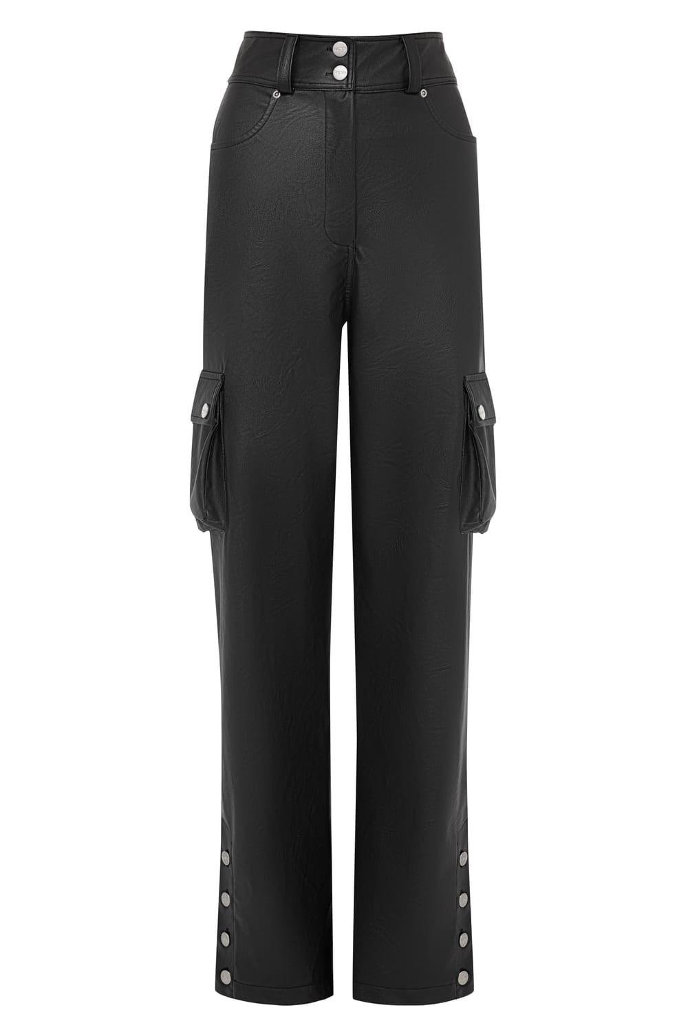Wown-Dora Leather Pants-Deri Pantolon-1-fleurdirect.live