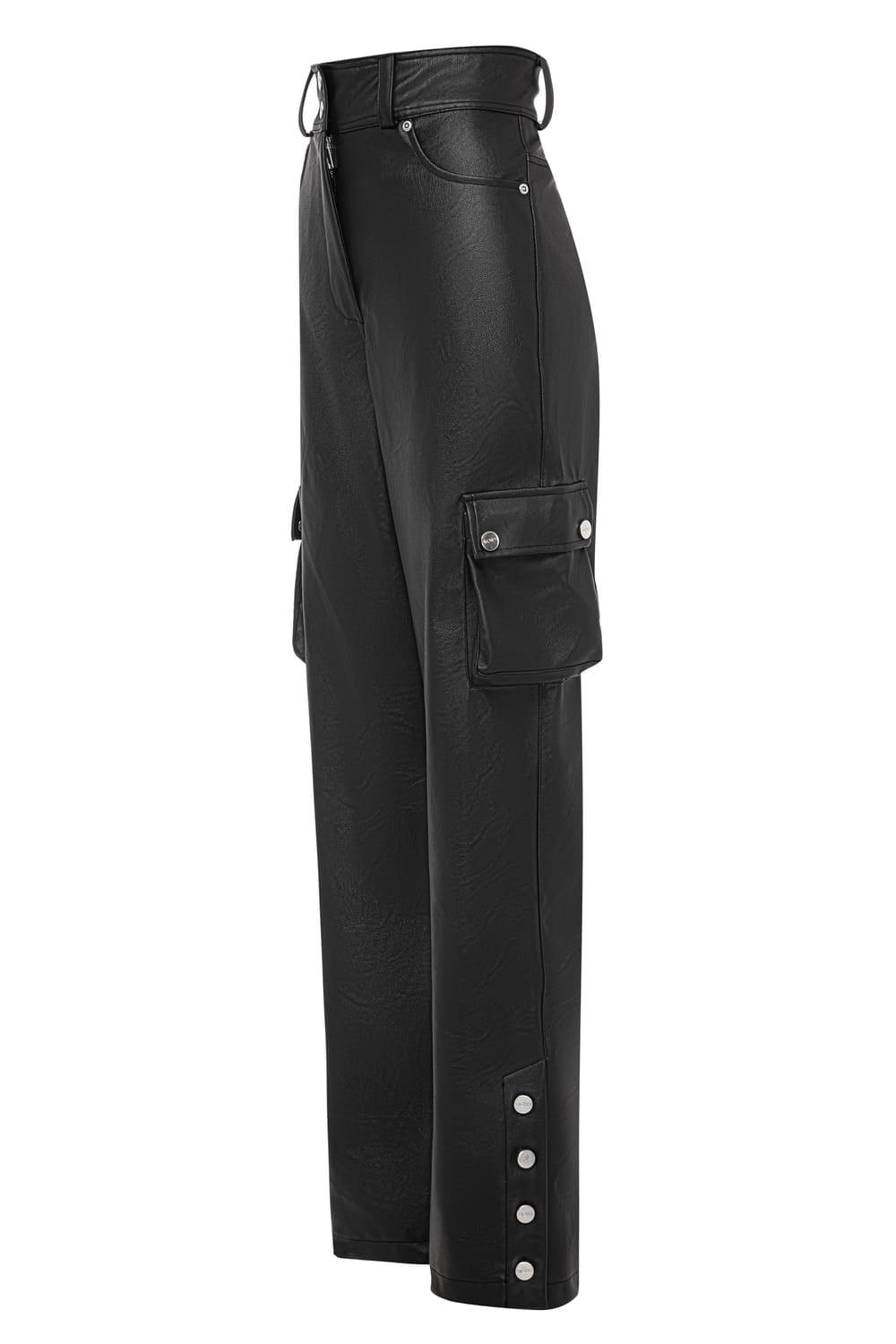 Wown-Dora Leather Pants-Deri Pantolon-2-fleurdirect.live