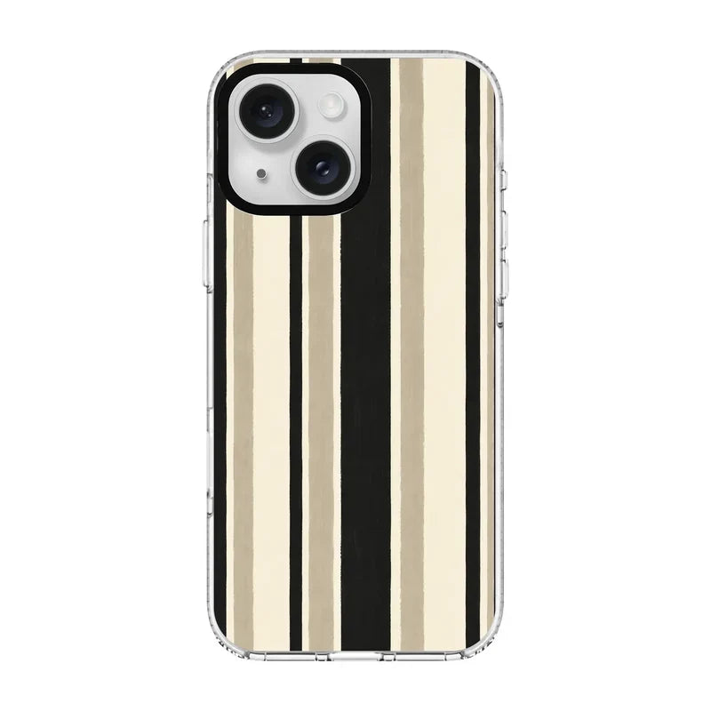 Timeless Stripes-Clear Kılıf Magsafe Özellikli - Iphone 16E