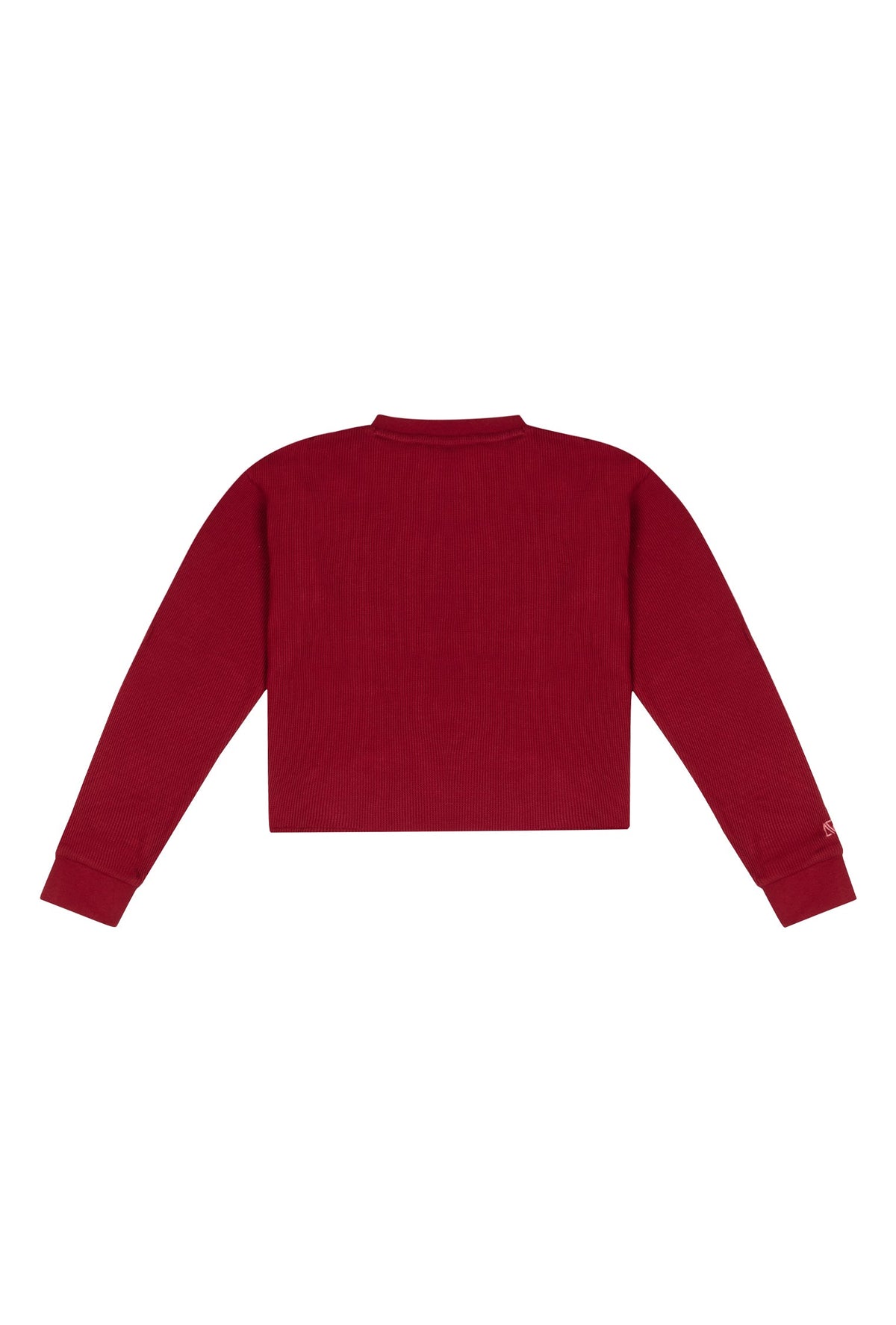 Waffle Sweatshirt - Kırmızı