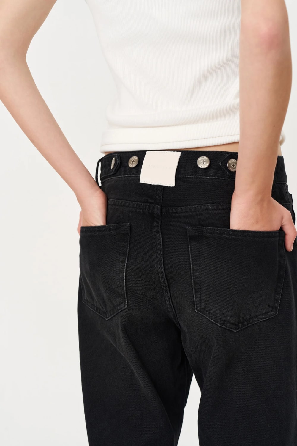 Siyah Straight Fit Jean - 5