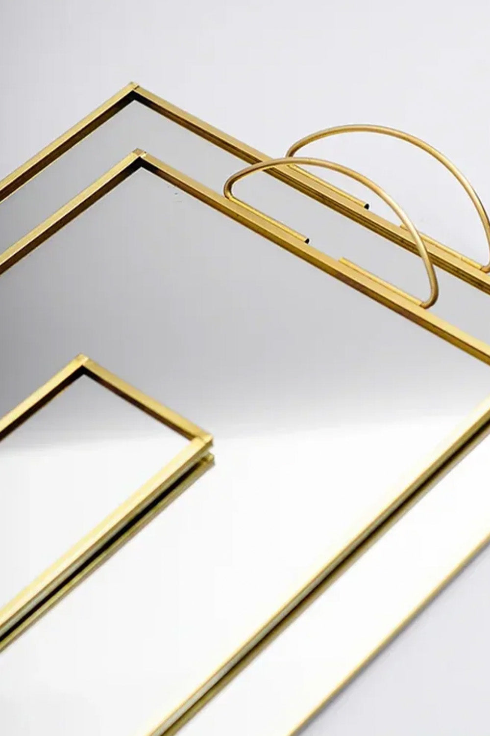 3 Parça Pirinç Gold Nişan Takımı Damat Kahvesi Sunum Tepsisi Yüzük Kutusu - 1