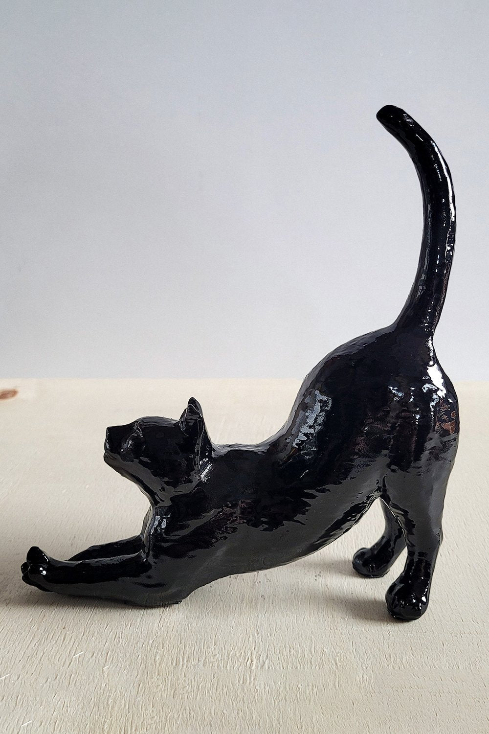 Esneyen Kedi Yüzük Düzenleyici | Siyah - 7