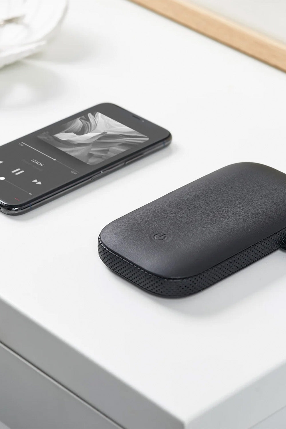 Powersound Deri Kablosuz şarj Cihazı Ve Bluetooth Hoparlör Siyah - 7