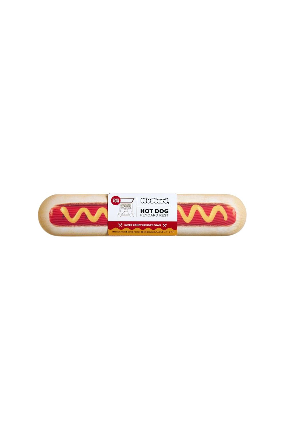 Mustard Hot Dog Silikon Klavye Desteği - 0