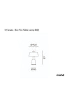 Bon Ton Masa Lambası 3l Açık Gri̇-natural Gold - 1