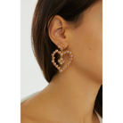 Mighty Heart Earrings Rose Pink - 2