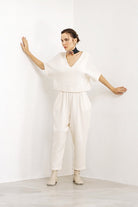 Crinkle Linen Slouchy Pantolon - 8