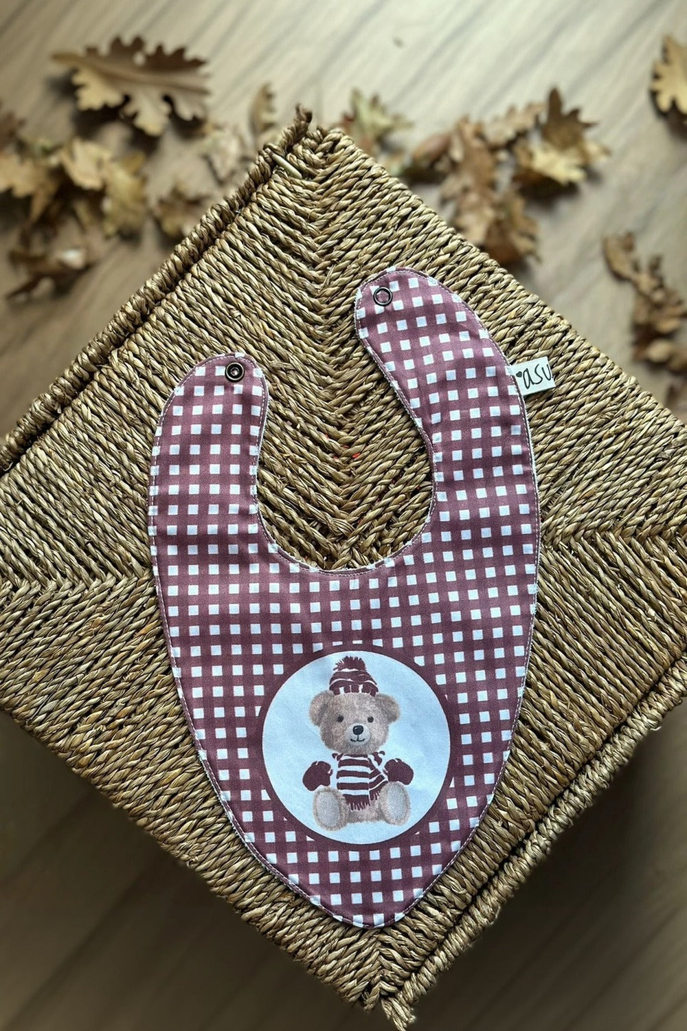 Vintage Bear Bordo Organik Pamuk Hediye Bebek Kiti - 3