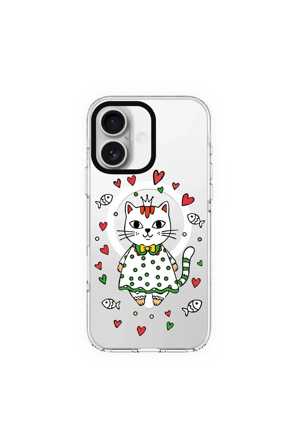 Princess Cat-Clear Kılıf Magsafe Özellikli - Iphone 17 - 0