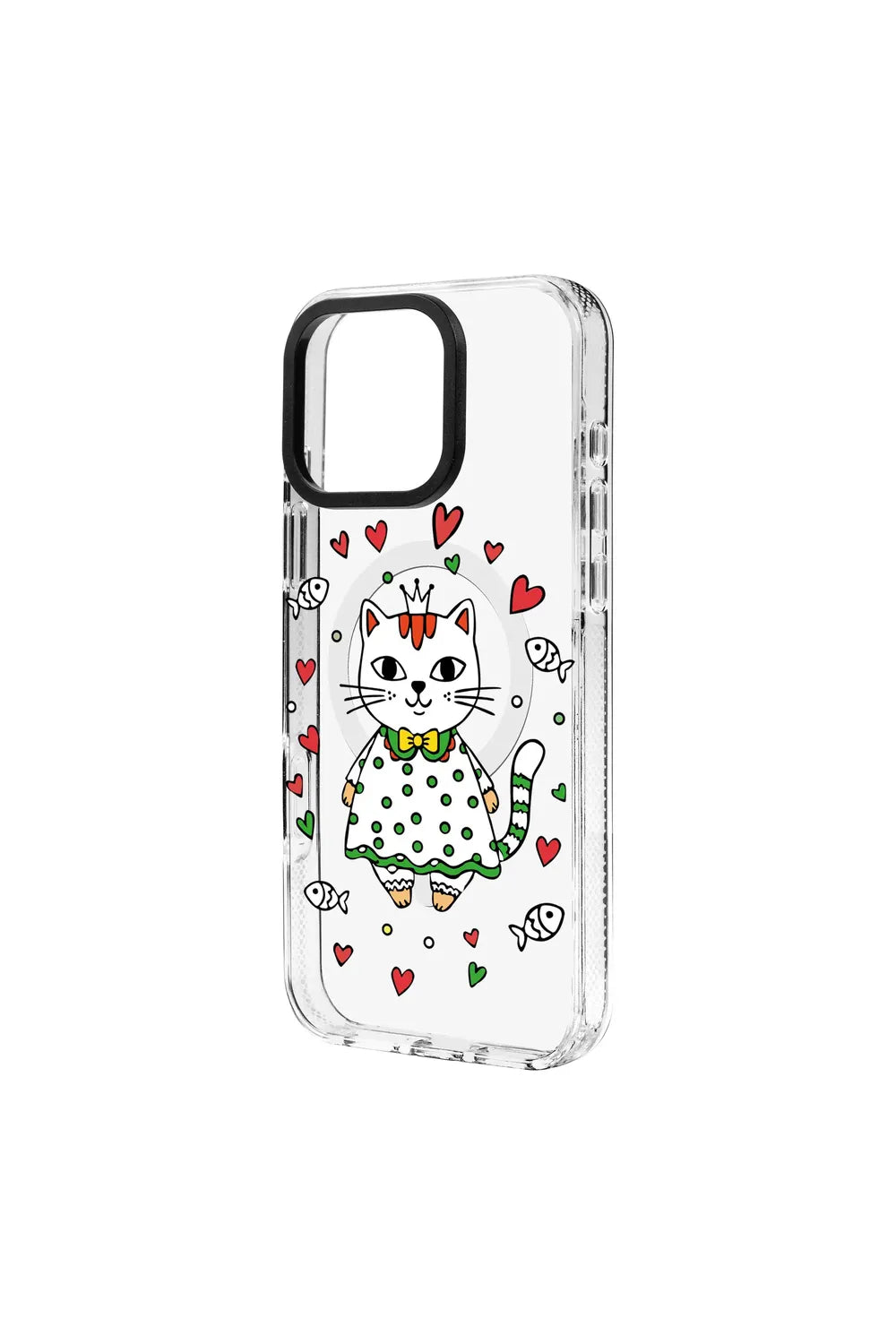 Princess Cat-Clear Kılıf Magsafe Özellikli - Iphone 16 Plus - 1